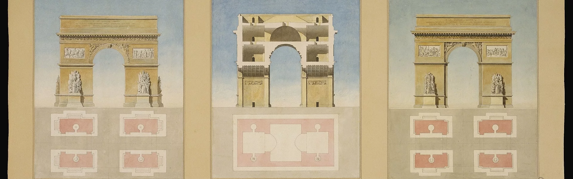 Genesis and first stone | Arc de triomphe