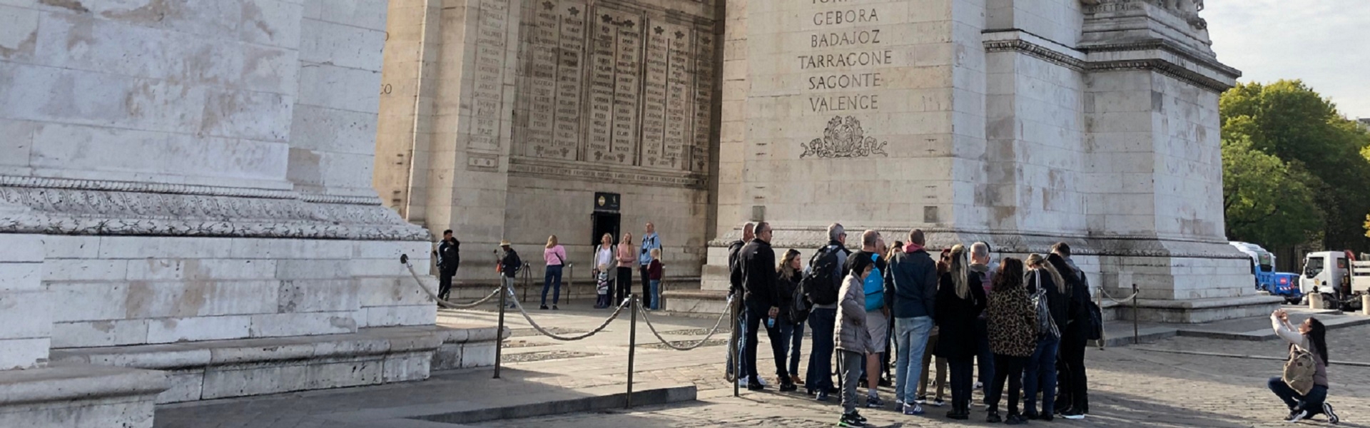 In A Group Arc De Triomphe
